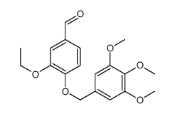 3-ethoxy-4-[(3,4,5-trimethoxyphenyl)methoxy]benzaldehyde结构式
