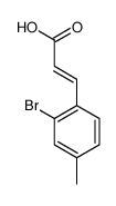 (2E)-3-(2-Bromo-4-methylphenyl)acrylic acid structure