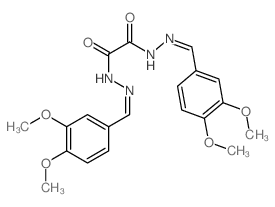 Ethanedioic acid,1,2-bis[2-[(3,4-dimethoxyphenyl)methylene]hydrazide]结构式