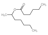 Hexanoic acid,1-methylhexyl ester Structure