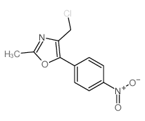 4-(chloromethyl)-2-methyl-5-(4-nitrophenyl)-1,3-oxazole Structure