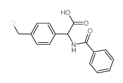 Benzeneacetic acid, a-(benzoylamino)-4-(chloromethyl)-结构式