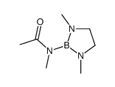 N-(1,3-dimethyl-1,3,2-diazaborolidin-2-yl)-N-methylacetamide结构式