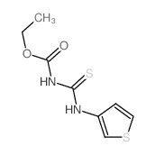 ethyl N-(thiophen-3-ylthiocarbamoyl)carbamate结构式