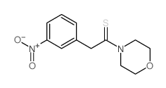 1-morpholin-4-yl-2-(3-nitrophenyl)ethanethione Structure