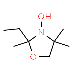 2-ethyl-1-hydroxy-2,5,5-trimethyl-3-oxazolidine structure