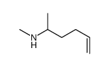 N-Methyl-5-hexen-2-amine结构式