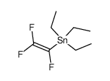 (trifluoro ethylenyl) triethyl stannane Structure