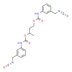 1-methylpropane-1,3-diyl bis[(3-isocyanatomethylphenyl)carbamate结构式