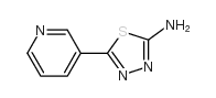 5-吡啶基-2-氨基-1,3,4-噻二唑结构式