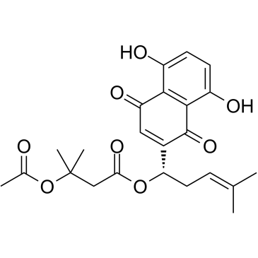 Acetoxyisovalerylalkannin Structure