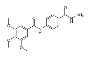 N-[4-(hydrazinecarbonyl)phenyl]-3,4,5-trimethoxy-benzamide structure