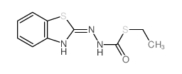 Hydrazinecarbothioicacid, 2-(2-benzothiazolyl)-, S-ethyl ester Structure