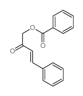 [(E)-2-oxo-4-phenyl-but-3-enyl] benzoate结构式