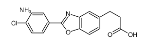 ammonium 2-(4-chlorophenyl)benzoxazole-5-propionate结构式