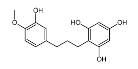 2-[3-(3-hydroxy-4-methoxyphenyl)propyl]benzene-1,3,5-triol结构式