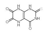 2-sulfanylidene-5,8-dihydro-1H-pteridine-4,6,7-trione structure