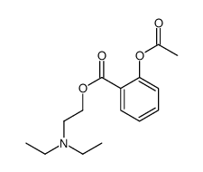 2-(diethylamino)ethyl 2-acetyloxybenzoate Structure