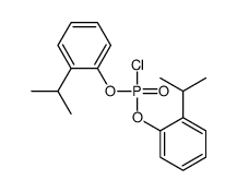 1-[chloro-(2-propan-2-ylphenoxy)phosphoryl]oxy-2-propan-2-ylbenzene结构式