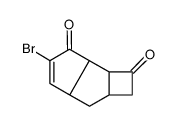 4-bromo-1,2a,2b,5a,6,6a-hexahydrocyclobuta[a]pentalene-2,3-dione结构式