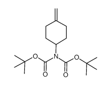 酰亚胺基二碳酸, 2-(4-亚甲基环己基)-, 1,3-二(1,1-二甲基乙基)酯结构式