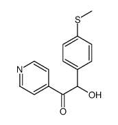2-hydroxy-2-(4-methylsulfanylphenyl)-1-pyridin-4-ylethanone Structure