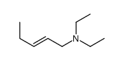(2Z)-N,N-Diethyl-2-penten-1-amine Structure