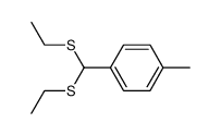 1-[bis(ethylthio)methyl]-4-methylbenzene Structure