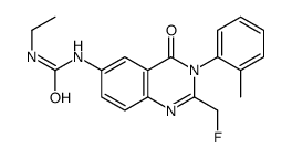 1-ethyl-3-[2-(fluoromethyl)-3-(2-methylphenyl)-4-oxoquinazolin-6-yl]urea Structure