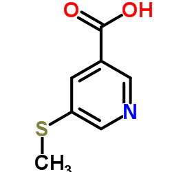 5-(Methylthio)nicotinic acid结构式