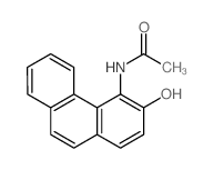 Acetamide,N-(3-hydroxy-4-phenanthrenyl)- Structure
