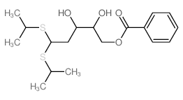 D-erythro-Pentose, 2-deoxy-, diisopropylmercaptal, 5-benzoate (8CI) Structure
