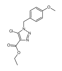 ethyl 5-chloro-1-[(4-methoxyphenyl)methyl]-1H-1,2,3-triazole-4-carboxylate图片