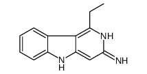 1-ethyl-5H-pyrido[4,3-b]indol-3-amine结构式