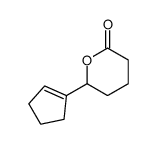 6-cyclopent-1-enyl-tetrahydro-pyran-2-one Structure
