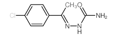 [1-(4-chlorophenyl)ethylideneamino]urea结构式