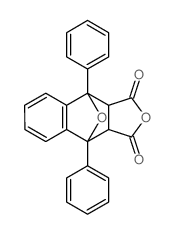 4,9-diphenyl-3a,4,9,9a-tetrahydro-4,9-epoxynaphtho[2,3-c]furan-1,3-dione结构式