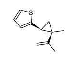 (Z)-1-Isopropenyl-1-methyl-2-(2-thienyl)cyclopropan结构式