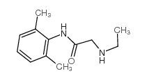 Monoethylglycinexylidide structure