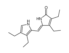 3,4-diethyl-5-(3,4-diethylpyrrol-2-ylmethylidene)-3-pyrrolin-2-one Structure