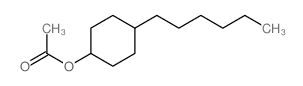 (4-hexylcyclohexyl) acetate structure