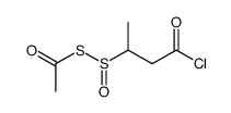 acetic 4-chloro-4-oxobutane-2-sulfinic thioanhydride Structure