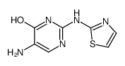 5-amino-2-(1,3-thiazol-2-ylamino)-1H-pyrimidin-6-one结构式