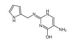 5-amino-2-(1H-pyrrol-2-ylmethylamino)-1H-pyrimidin-6-one结构式