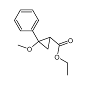 2-Methoxy-2-phenyl-1-ethoxycarbonylcyclopropane结构式