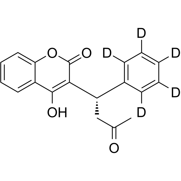 S-(-)-Warfarin-d5 Structure