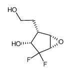 6-Oxabicyclo[3.1.0]hexane-2-ethanol,4,4-difluoro-3-hydroxy-,[1S-(1-alpha-,2-bta-,3-bta-,5-alpha-)]-(9CI) structure