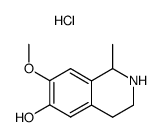 6-HYDROXY-7-METHOXY-1-METHYL-1,2,3,4-TETRAHYDRO-ISOQUINOLINIUM CHLORIDE structure