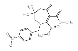 dimethyl 6,6-dimethyl-4-methylidene-1-[(4-nitrophenyl)methyl]-5,7-dihydroazepine-2,3-dicarboxylate structure