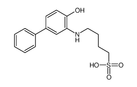 4-HYDROXY-3-(4-SULFOBUTYL)AMINOBIPHENYL structure